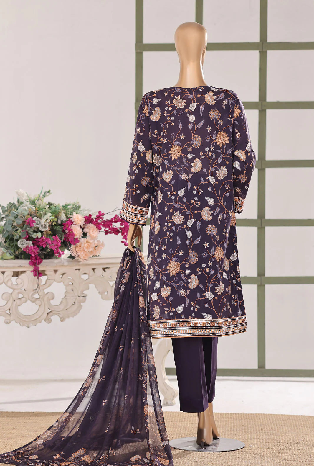 Mehak By HZ Textiles Embroidered 3PC Lawn Suit