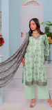 Mizaj Falak| Unstitched 3PC Premium Lawn #5