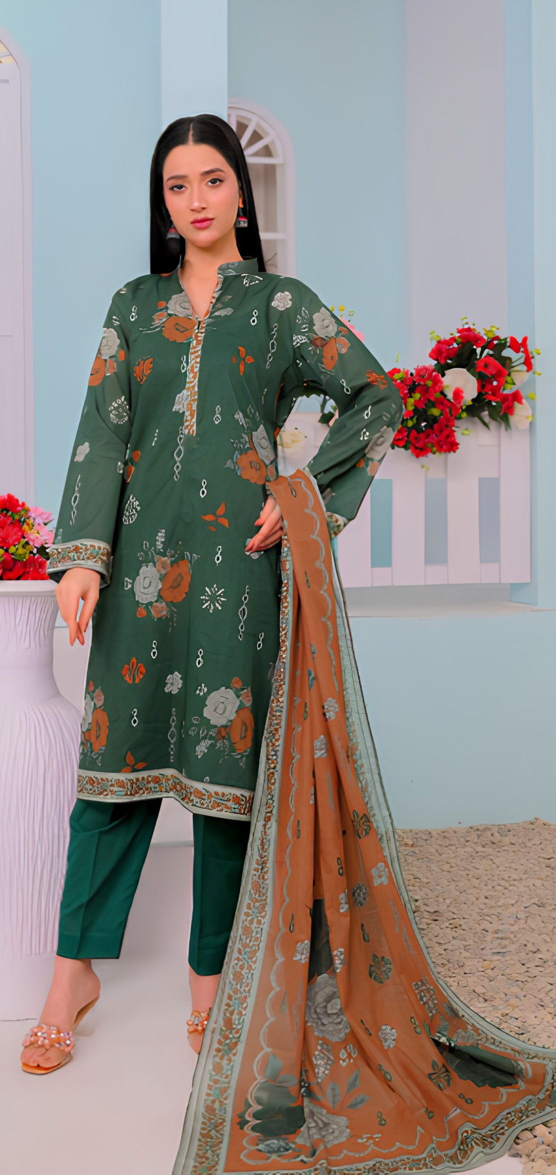 Mizaj Hania | Unstitched 3PC Premium Lawn #11
