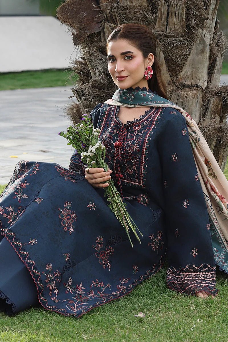 Premium Embroidered Nilofer 3PC Unstitched Lawn By Rang Rasiya