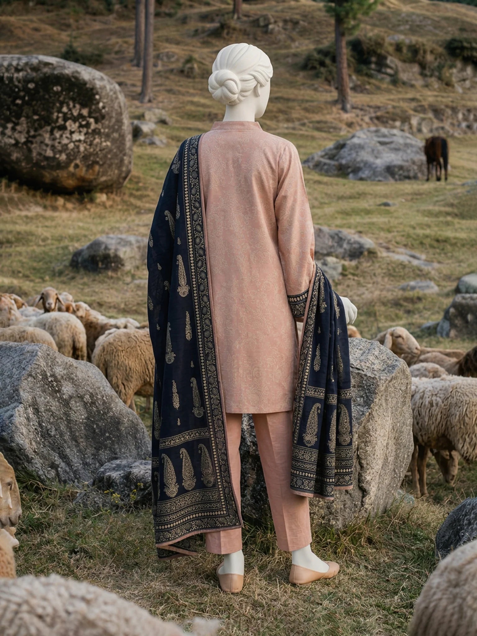 J. | Printed Khaddar 3PC Unstitched Panjnad
