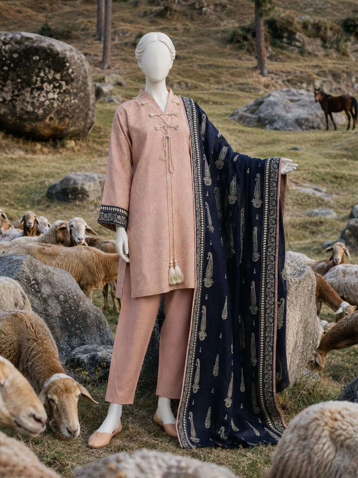 J. | Printed Khaddar 3PC Unstitched Panjnad