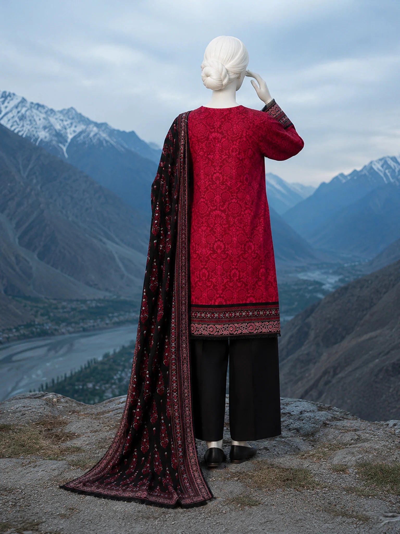 J. | Printed Khaddar 3PC Unstitched Panjnad