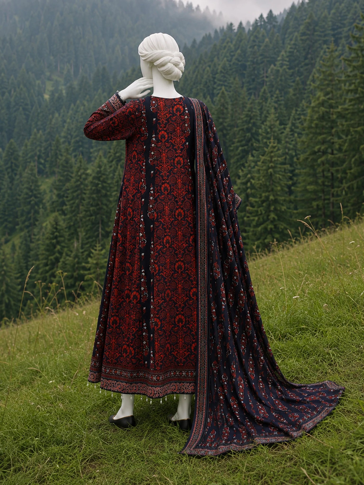 J. | Printed Khaddar 3PC Unstitched Panjnad