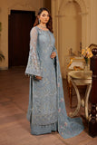 Luxury Embroidered Chiffon Unstitched 3PC Suit By Maryams