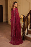 Luxury Embroidered Chiffon Unstitched 3PC Suit By Maryams