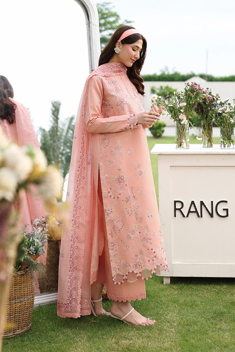 Premium Embroidered Sahar 3PC Unstitched Lawn By Rang Rasiya