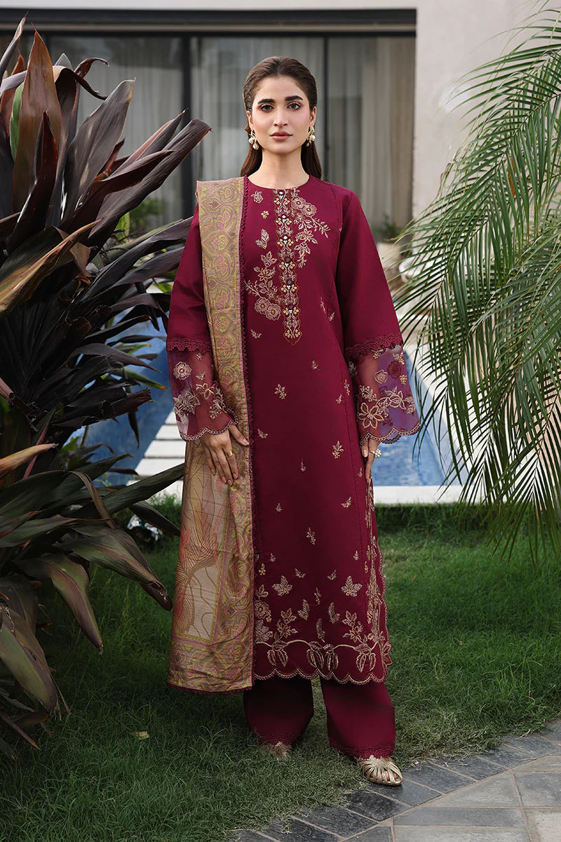 Premium Embroidered Shirin 3PC Unstitched Lawn By Rang Rasiya