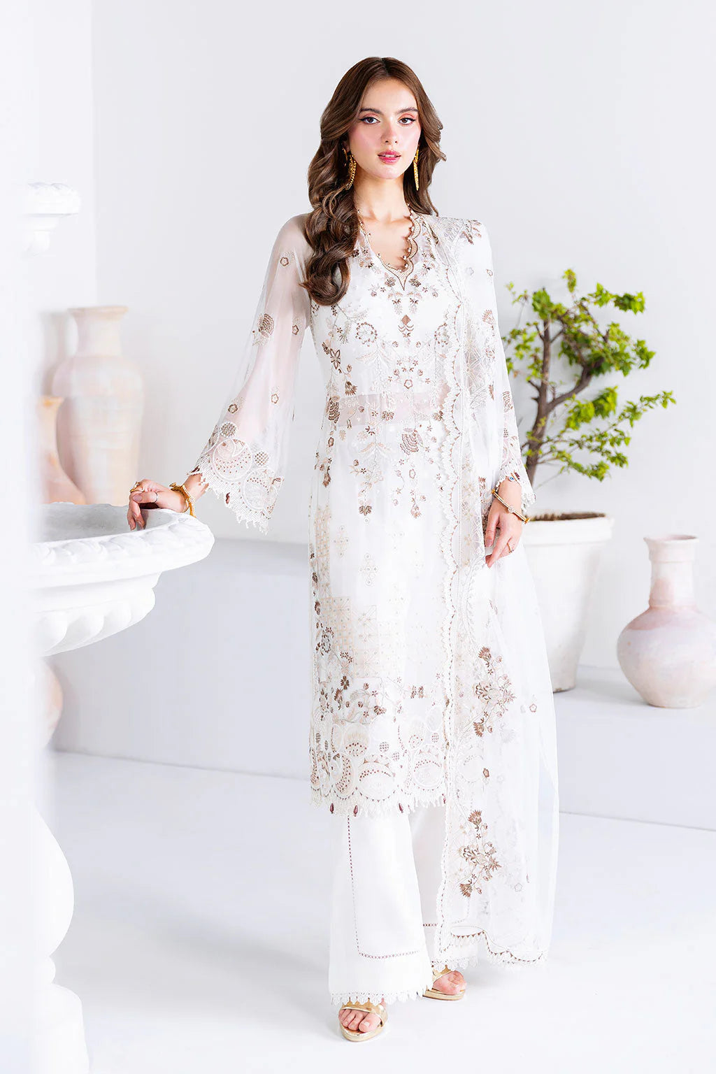 Luxury Embroidered Ramsha Arzoo 3PC Unstitched Lawn U-205