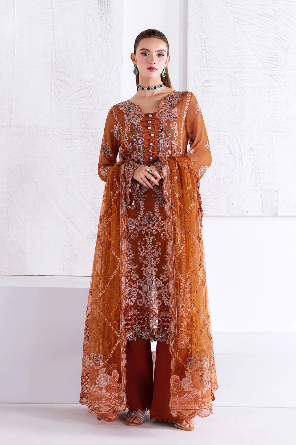 Luxury Embroidered Ramsha Arzoo 3PC Unstitched Lawn U-208