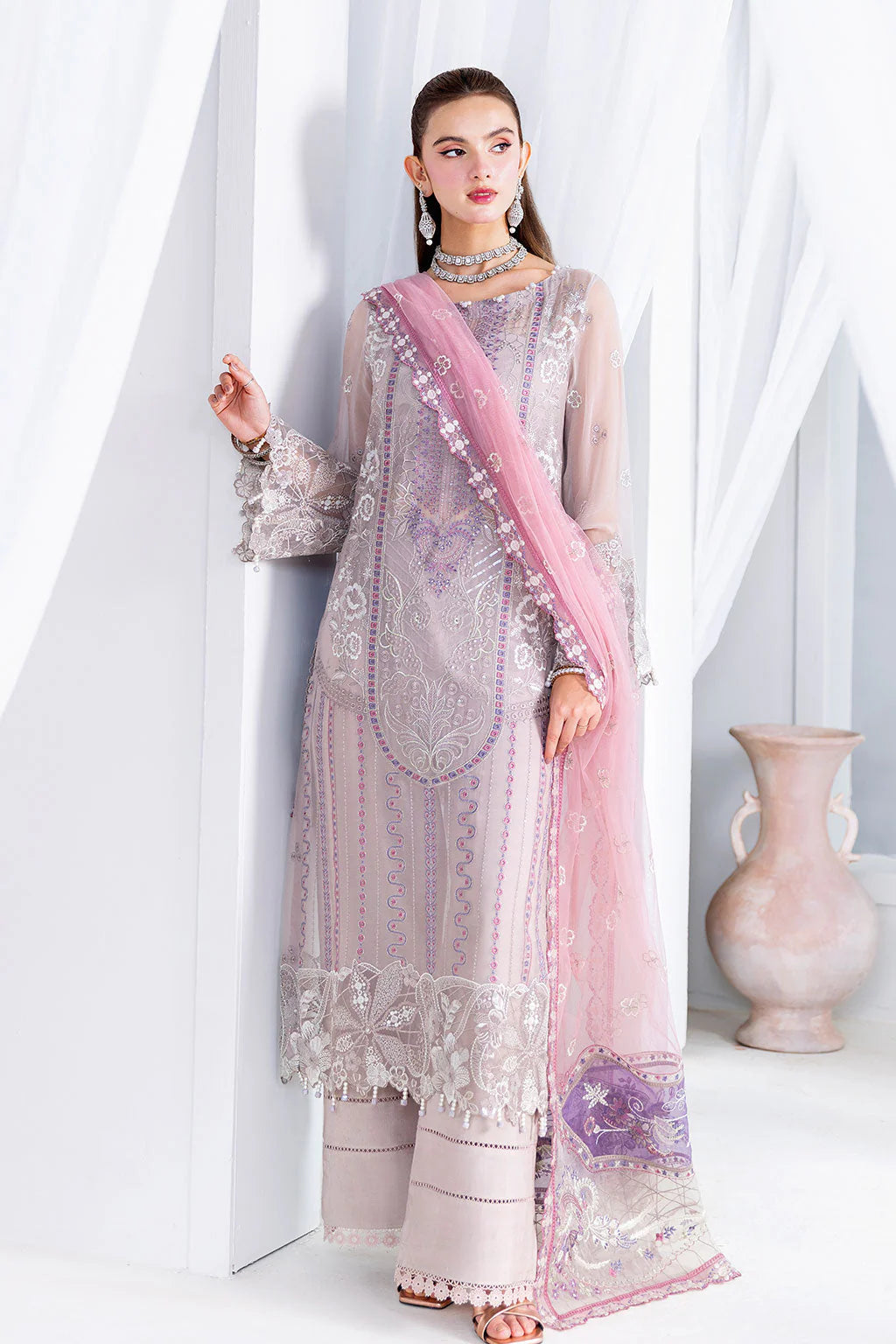 Luxury Embroidered Ramsha Arzoo 3PC Unstitched Lawn U-209