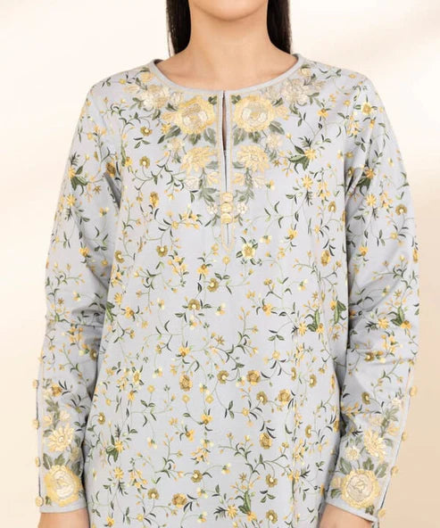 Sapphire Embroidered 3PC | U3PESG25V111