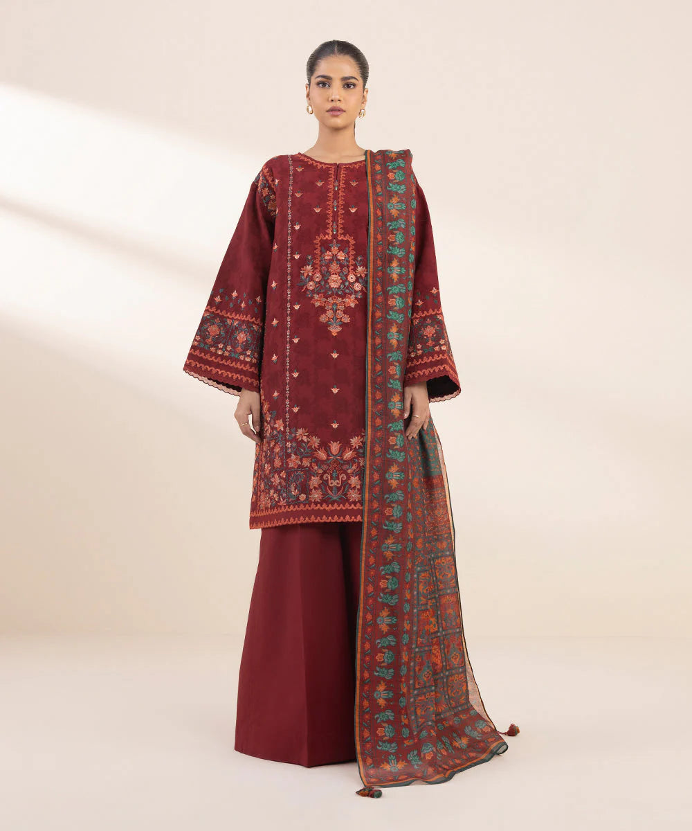 Sapphire Embroidered 3PC | U3PE-SG25V1-16