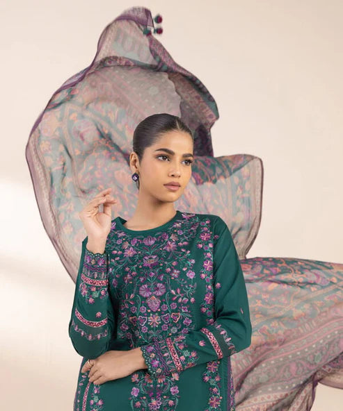 Sapphire Embroidered 3PC | U3PE-SG25V1-22