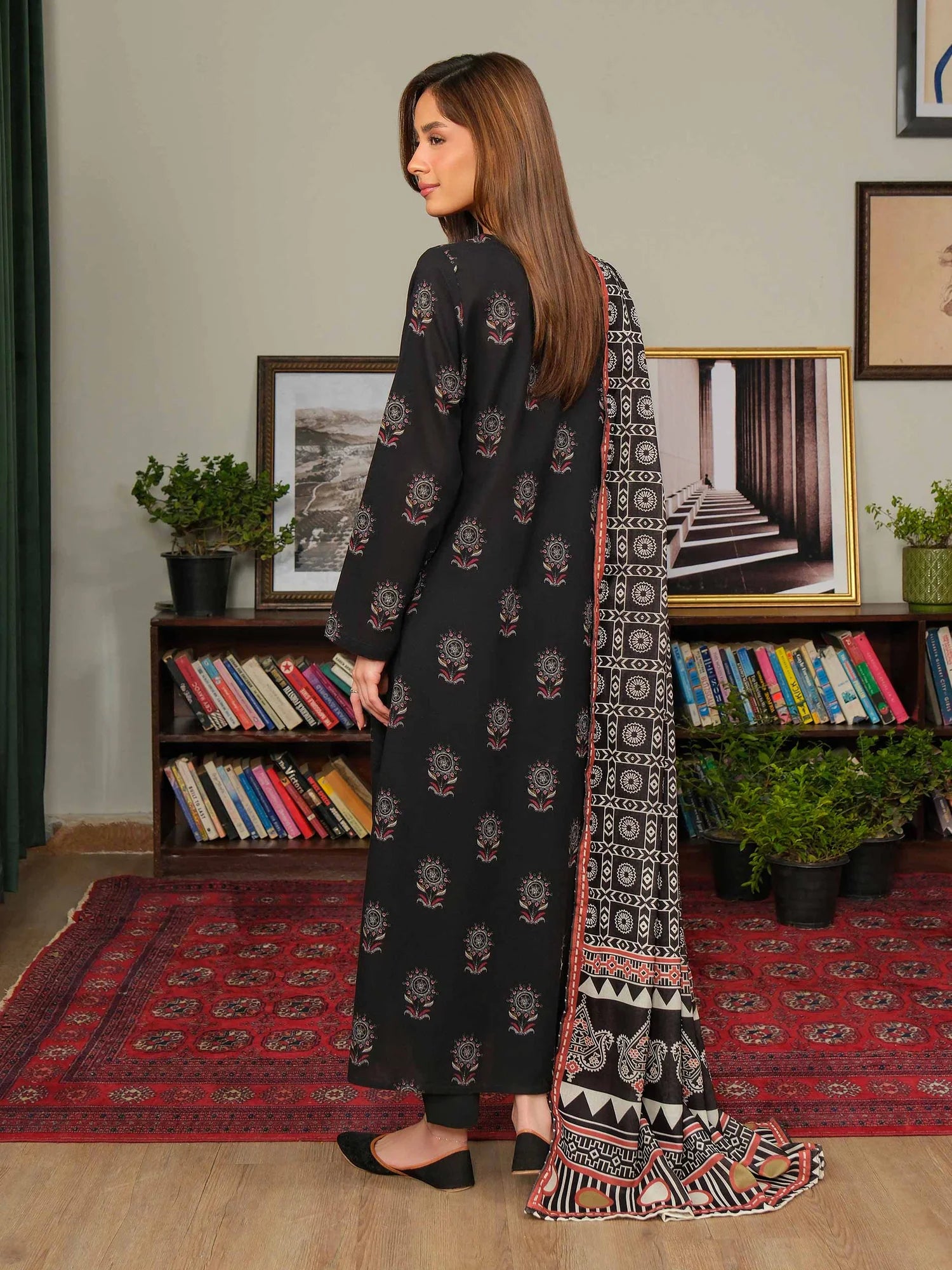Limelight Unstitched 2PC Khadddar Shirt & Wool Shawl  (U4477SD-2PC-034)
