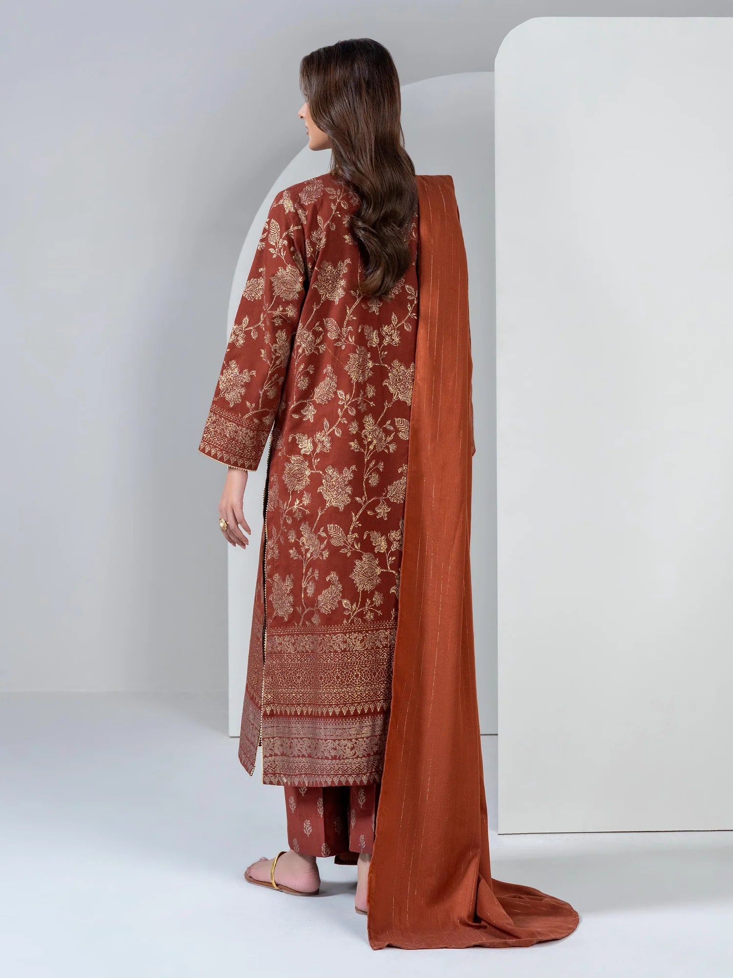 Limelight Unstitched 3PC Slub Khaddar Paste (U4595SU-3PC-565)