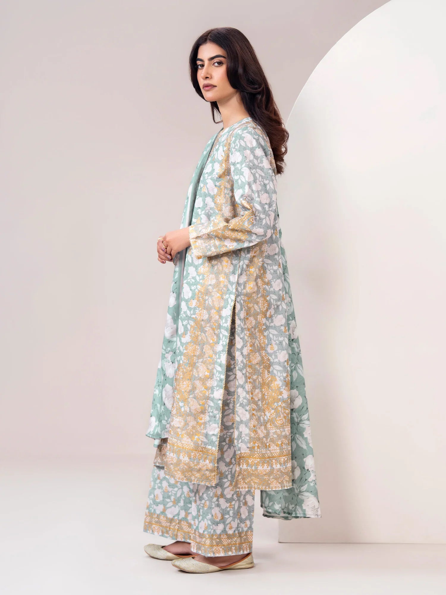 Limelight Unstitched 3PC Slub Khaddar Paste (U4601SU-3PC-283)