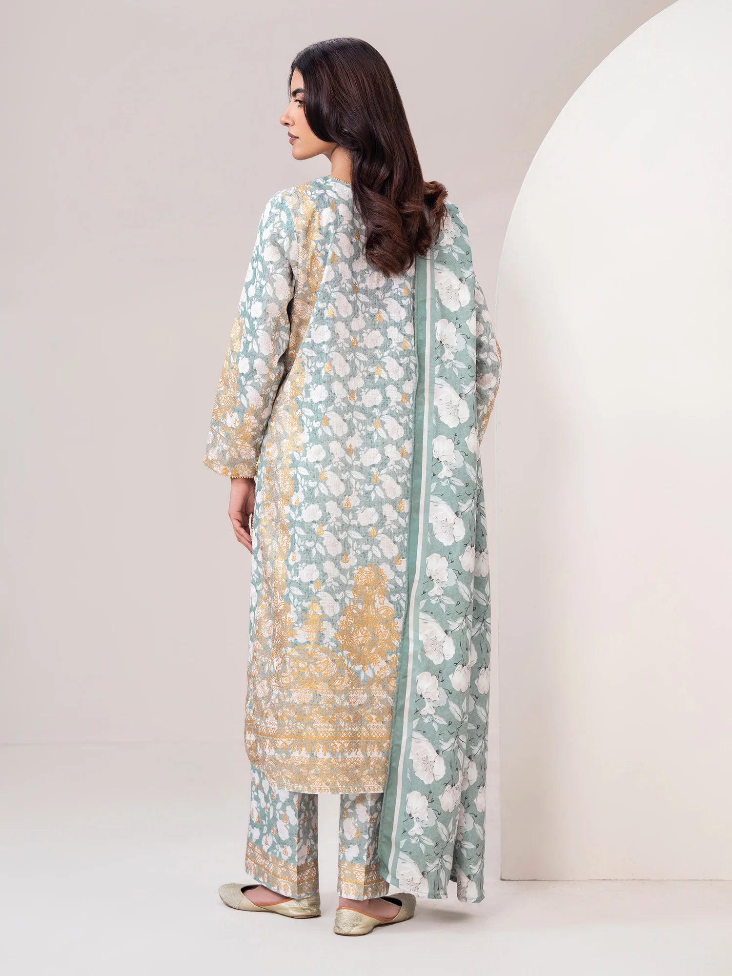Limelight Unstitched 3PC Slub Khaddar Paste (U4601SU-3PC-283)