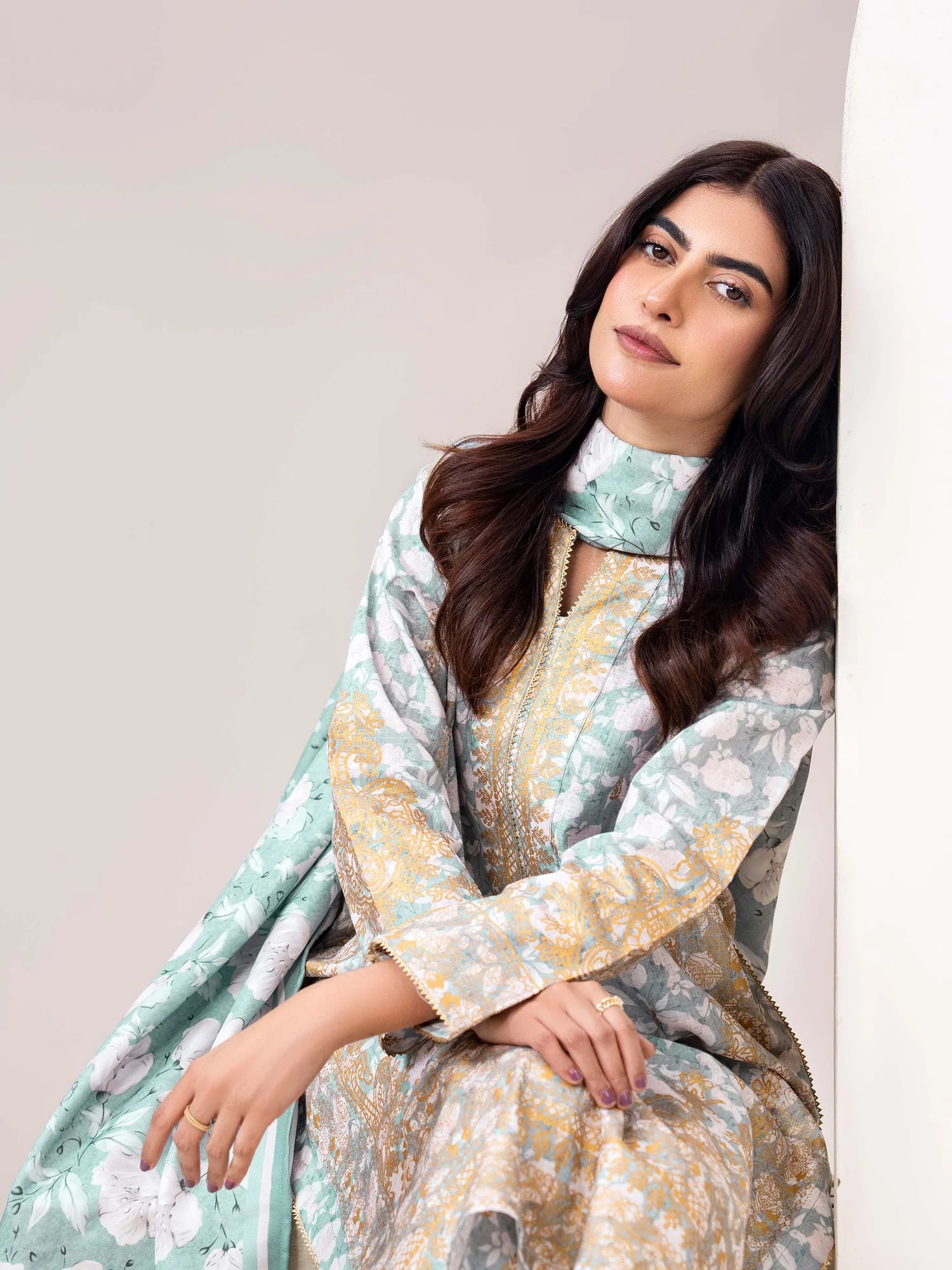 Limelight Unstitched 3PC Slub Khaddar Paste (U4601SU-3PC-283)
