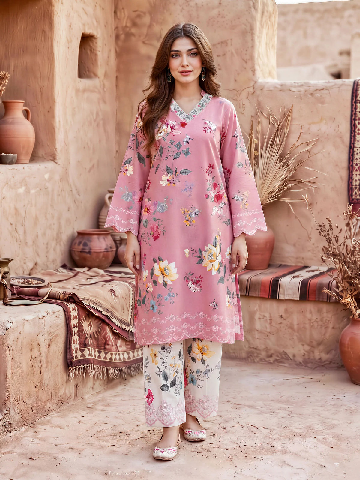 Limelight Unstitched 2PC Khadddar Shirt Trouser  (U4705ST-2PC-489)
