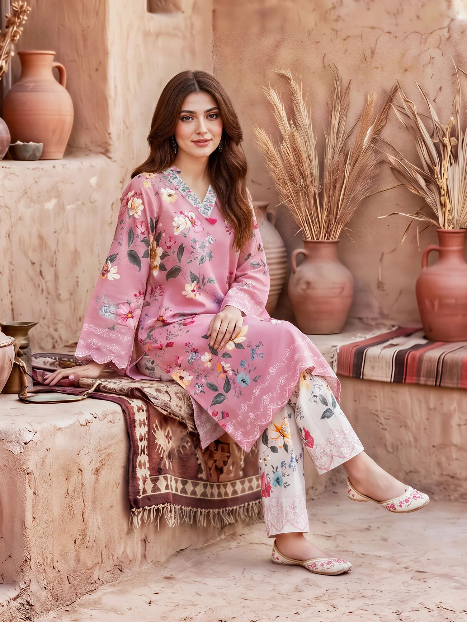 Limelight Unstitched 2PC Khadddar Shirt Trouser  (U4705ST-2PC-489)
