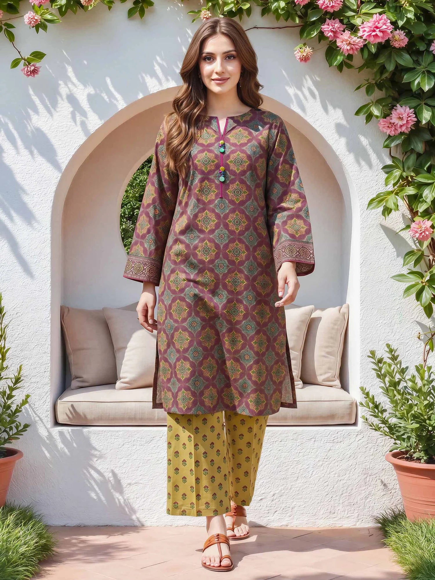 Limelight Unstitched 2PC Lawn Suit - U4725ST-2PC-374