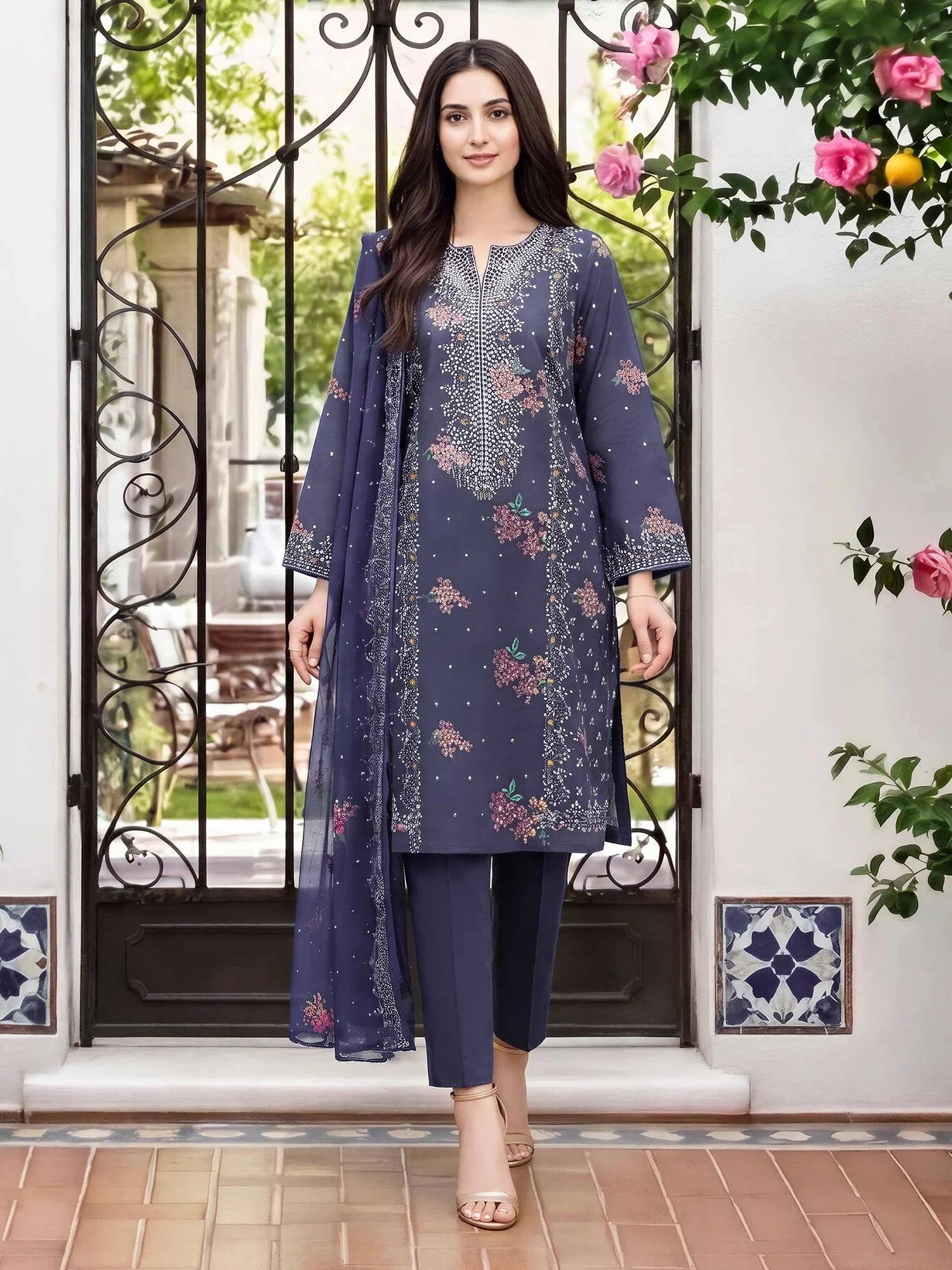 Limelight Unstitched 3PC Suit - U4838SU-3PC-143