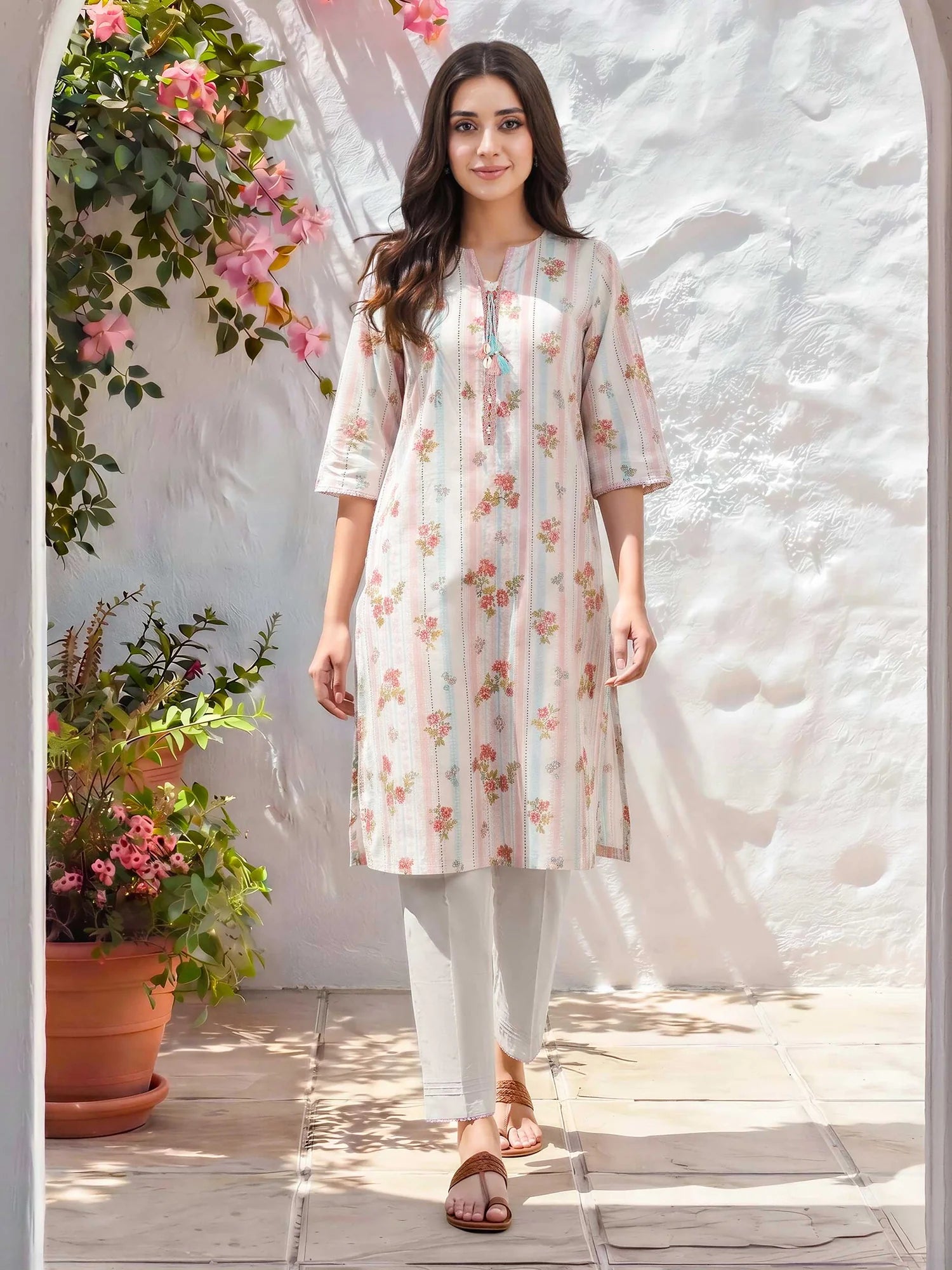 Limelight Unstitched 2PC Lawn Suit - U4899ST-2PC-014