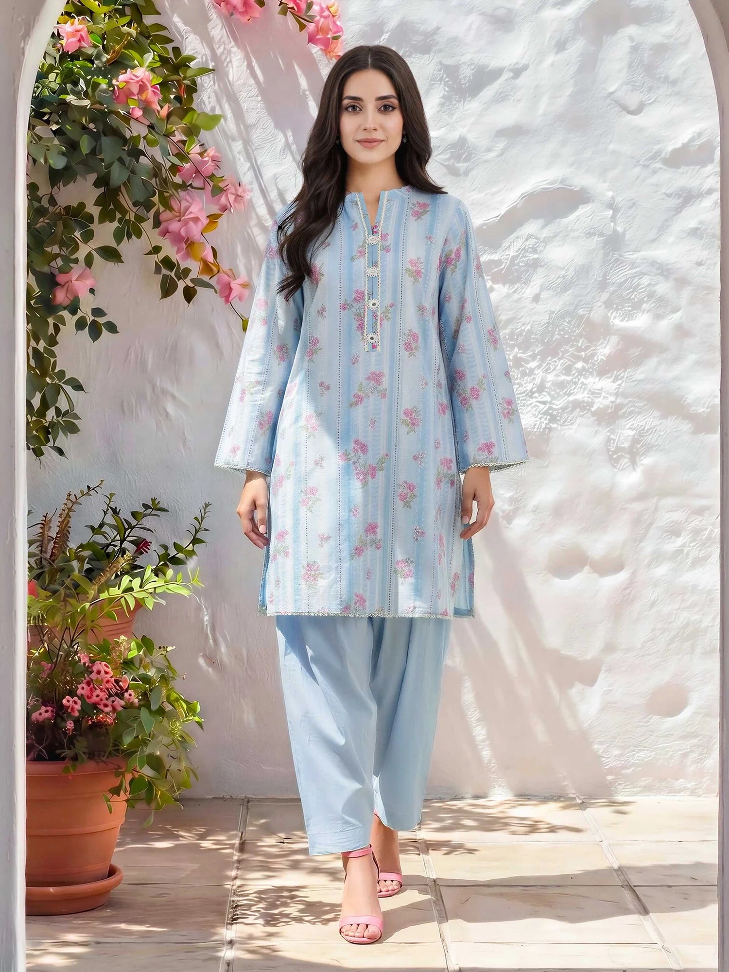 Limelight Unstitched 2PC Lawn Suit - U4899ST-2PC-143