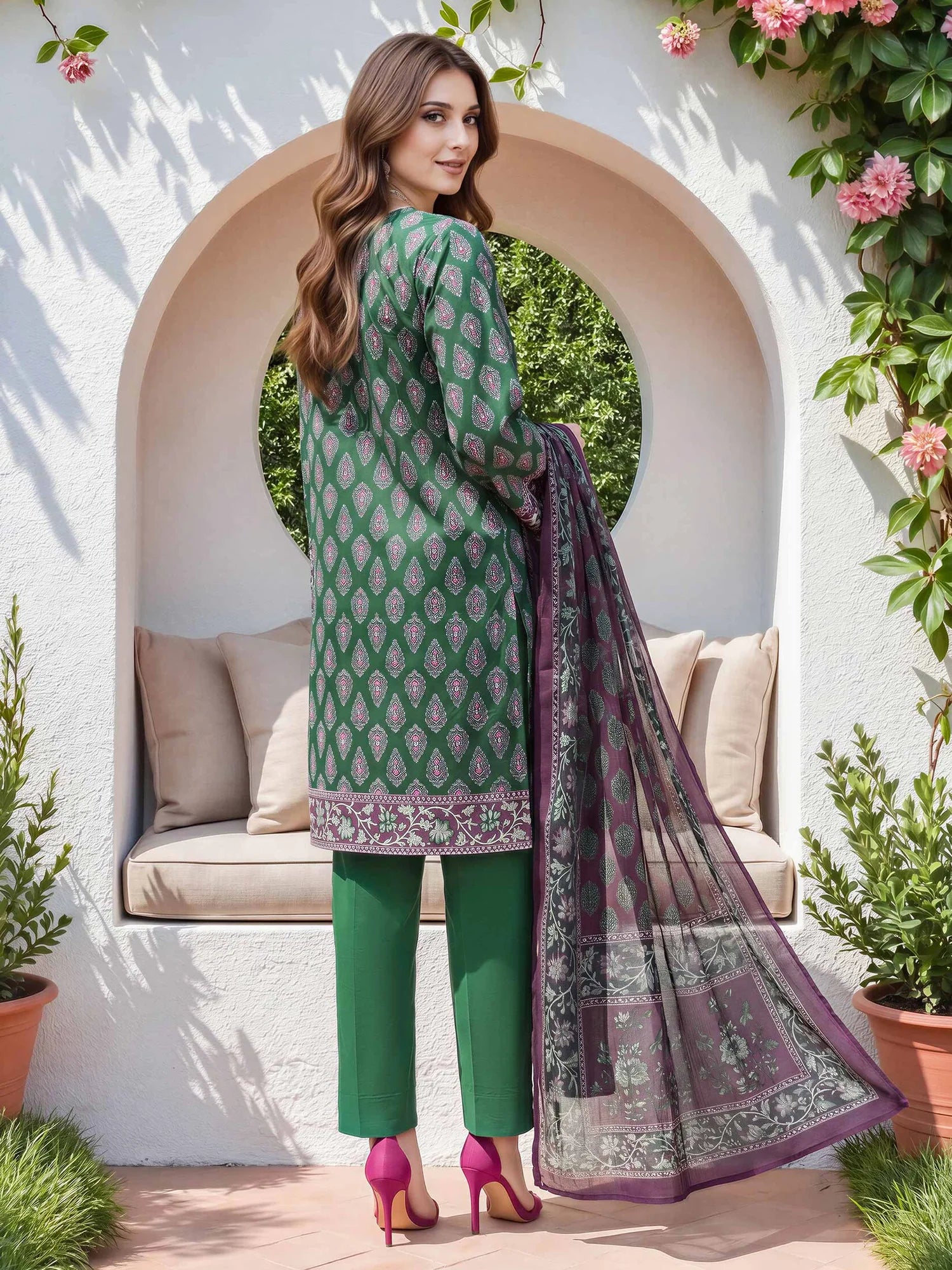 Limelight Unstitched 3PC Suit - U4925SU-3PC-227