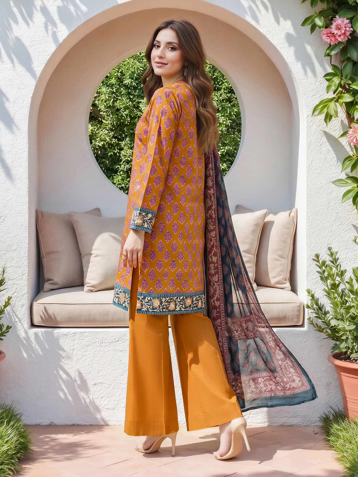 Limelight Unstitched 3PC Suit - U4925SU-3PC-425