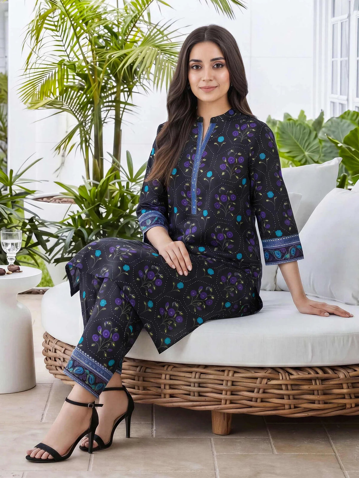 Limelight Unstitched 1 PC Lawn Shirt  -U4977SH-SSH-034