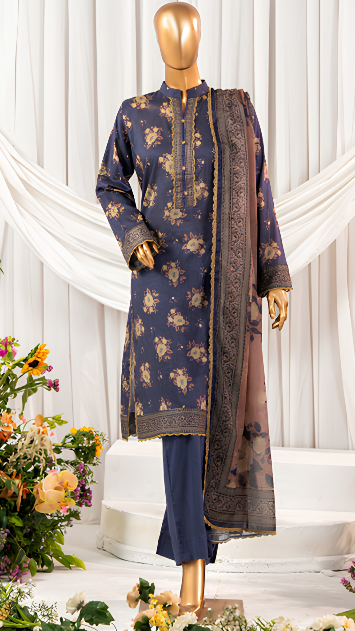 Mehak 3PC Essential Lawn Vol-7| MEH-R-26833