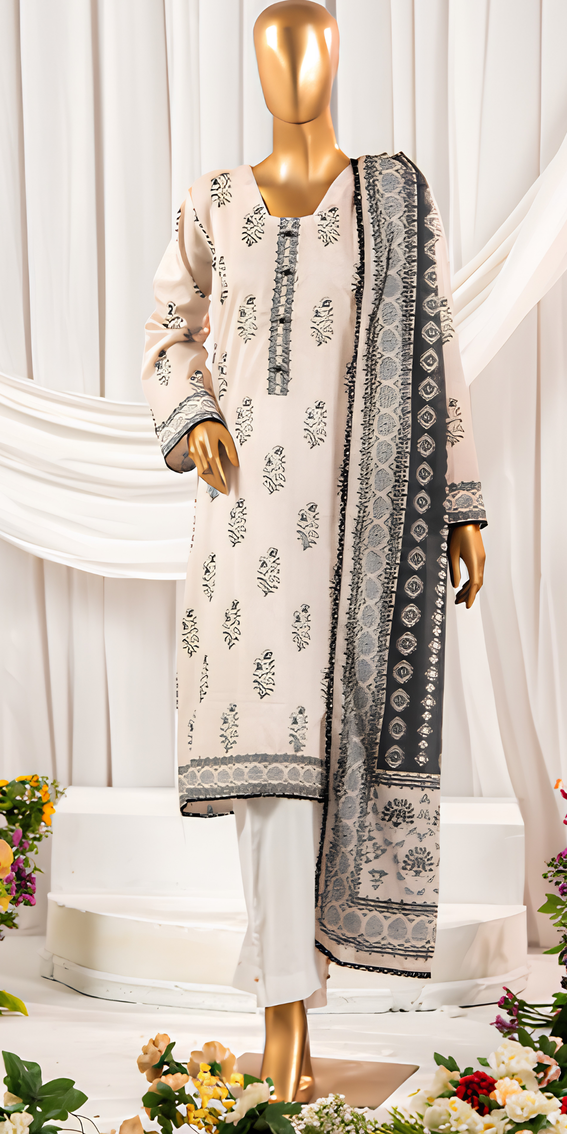 Mehak 3PC Essential Lawn Vol-7| MEH-R-26825