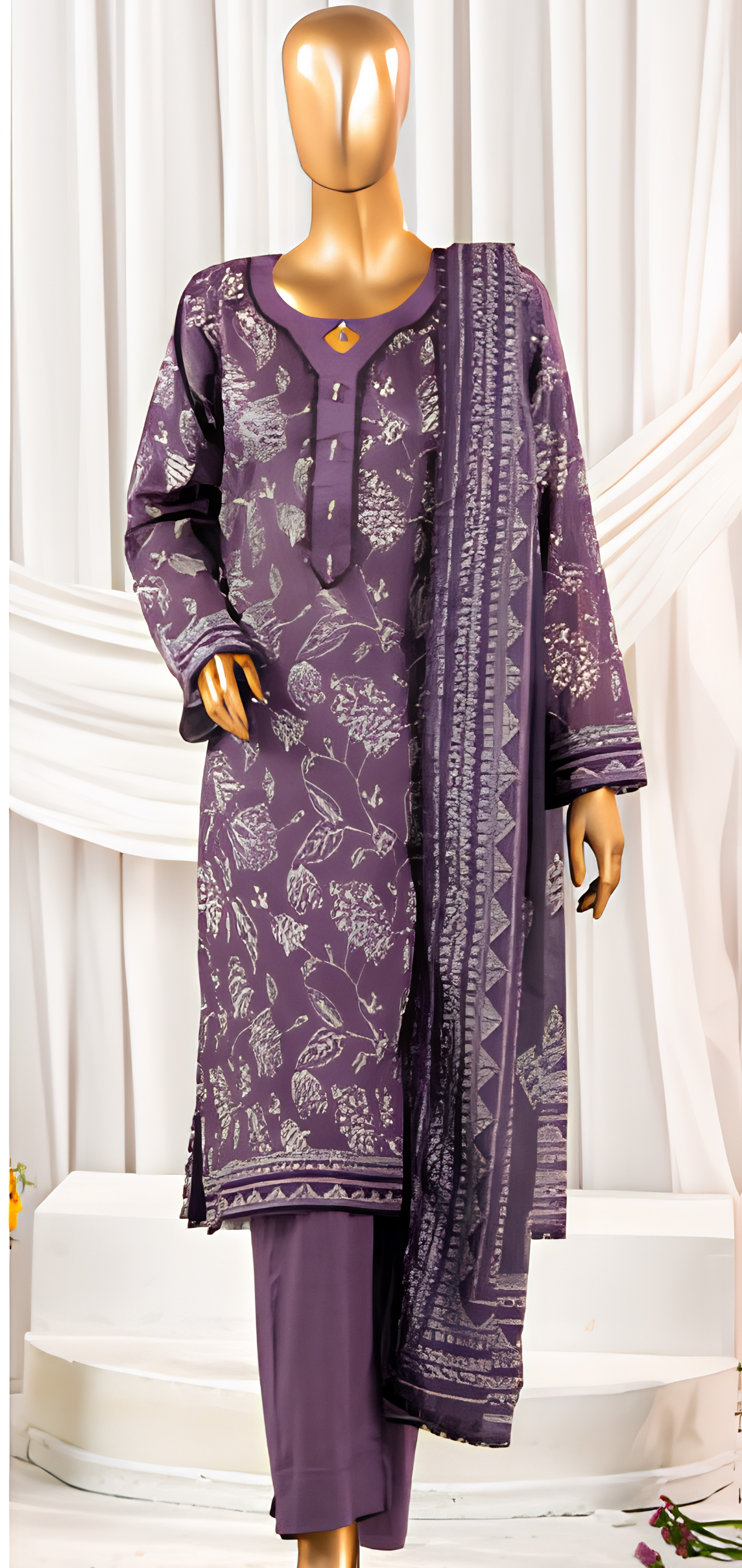 Mehak 3PC Essential Lawn Vol-7| MEH-R-26830