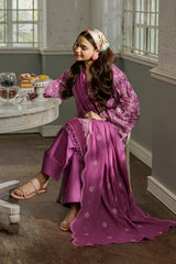 ZELLBURY ChikanKari Embroidered Shirt Shalwar Dupatta 3PC 4027
