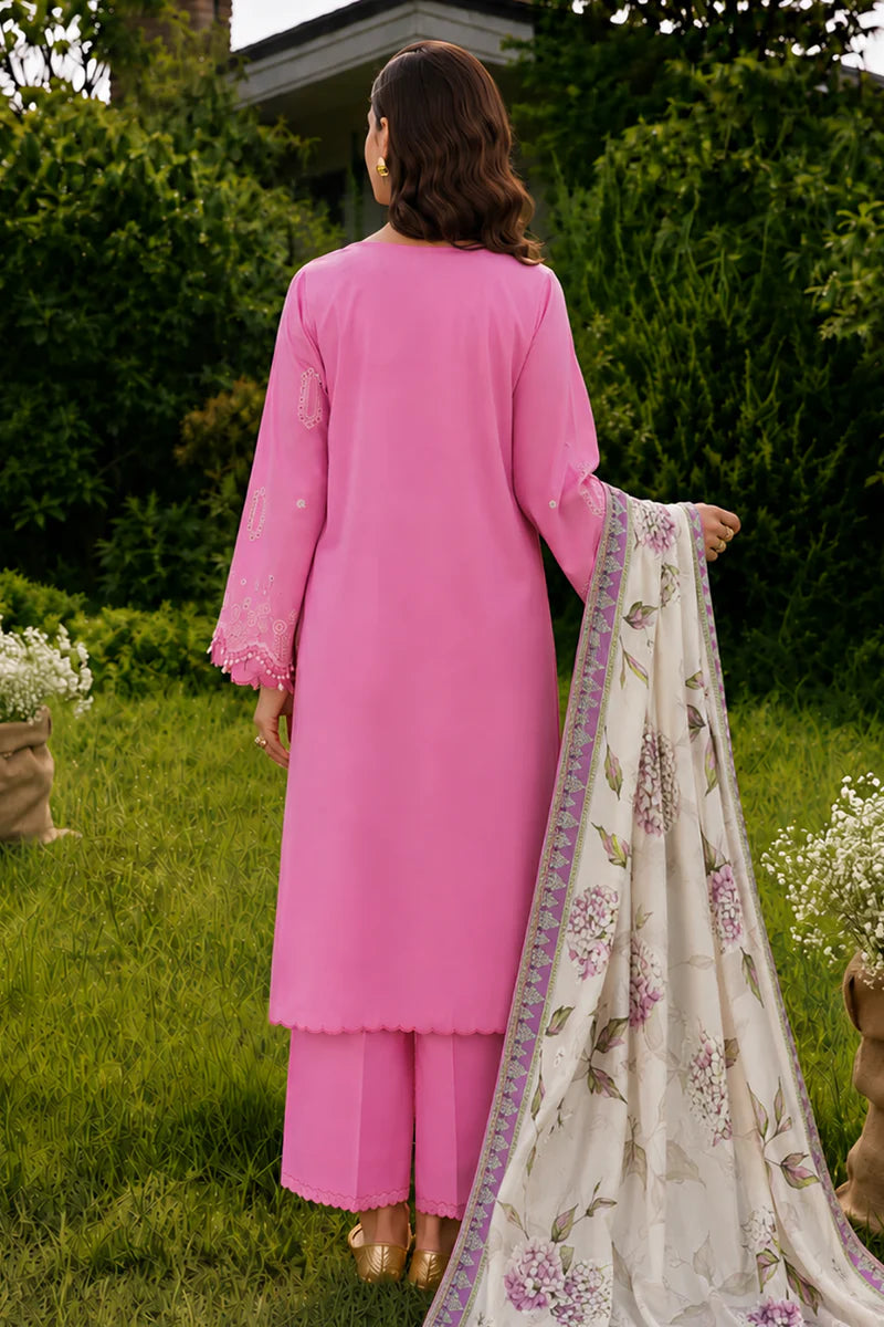 ZELLBURY | ChikanKari 3PC Embroidered Shirt Shalwar Dupatta