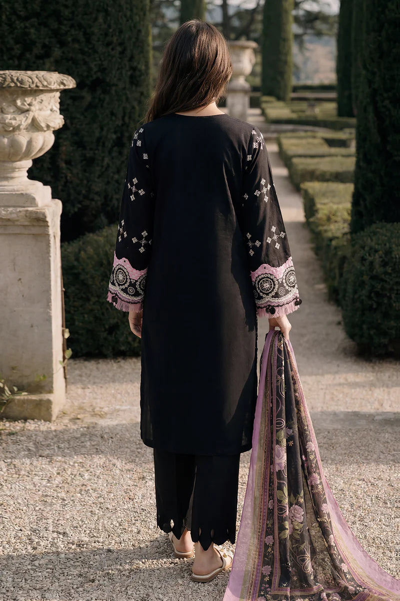ZELLBURY | ChikanKari 3PC Embroidered Shirt Shalwar Dupatta