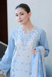 ZELLBURY | ChikanKari 3PC Embroidered Shirt Shalwar Dupatta