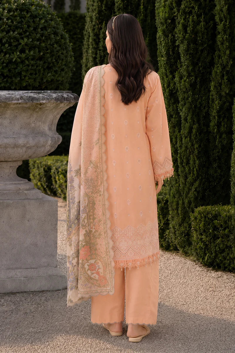 ZELLBURY | ChikanKari 3PC Embroidered Shirt Shalwar Dupatta
