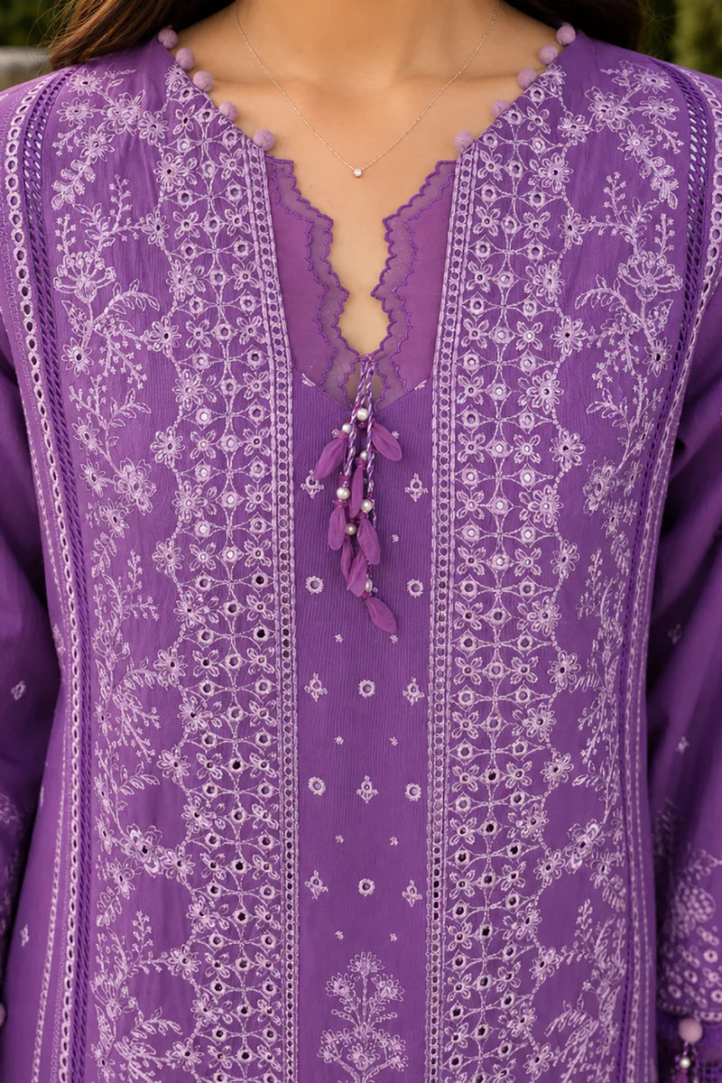 ZELLBURY | ChikanKari 3PC Embroidered Shirt Shalwar Dupatta