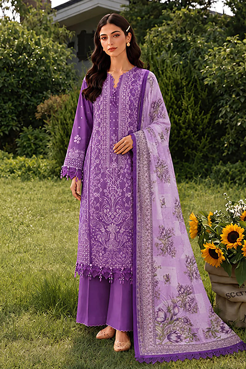 ZELLBURY | ChikanKari 3PC Embroidered Shirt Shalwar Dupatta