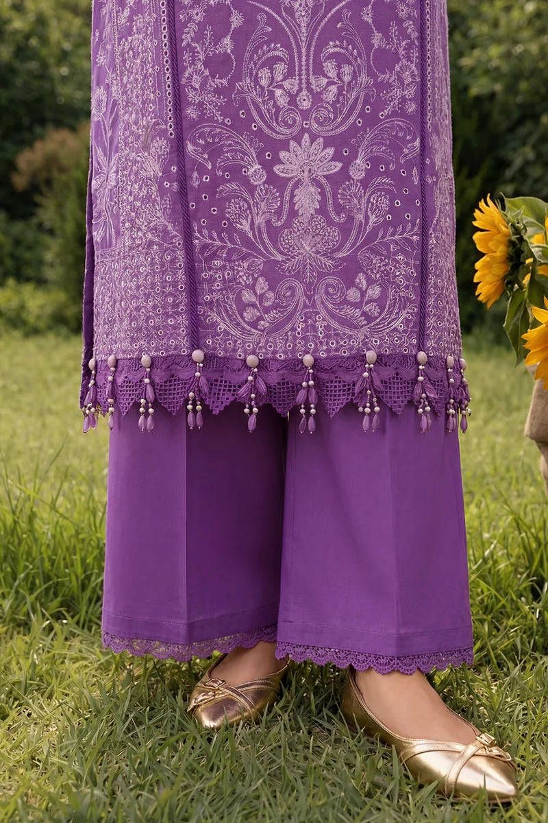ZELLBURY | ChikanKari 3PC Embroidered Shirt Shalwar Dupatta