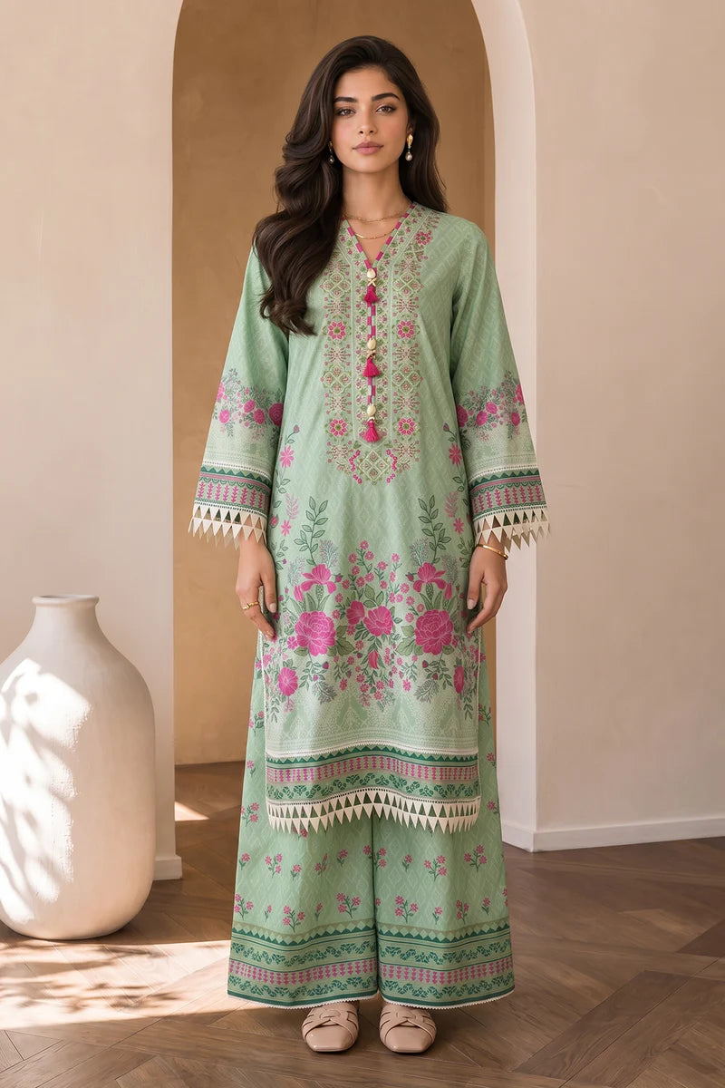 ZELLBURY | Embroidered Cotton 2PC Shirt Shalwar 0016