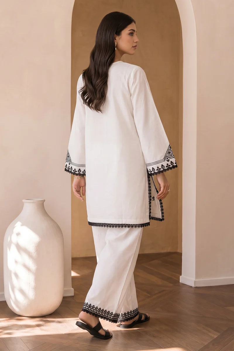 ZELLBURY | Embroidered Cotton 2PC Shirt Shalwar 0021