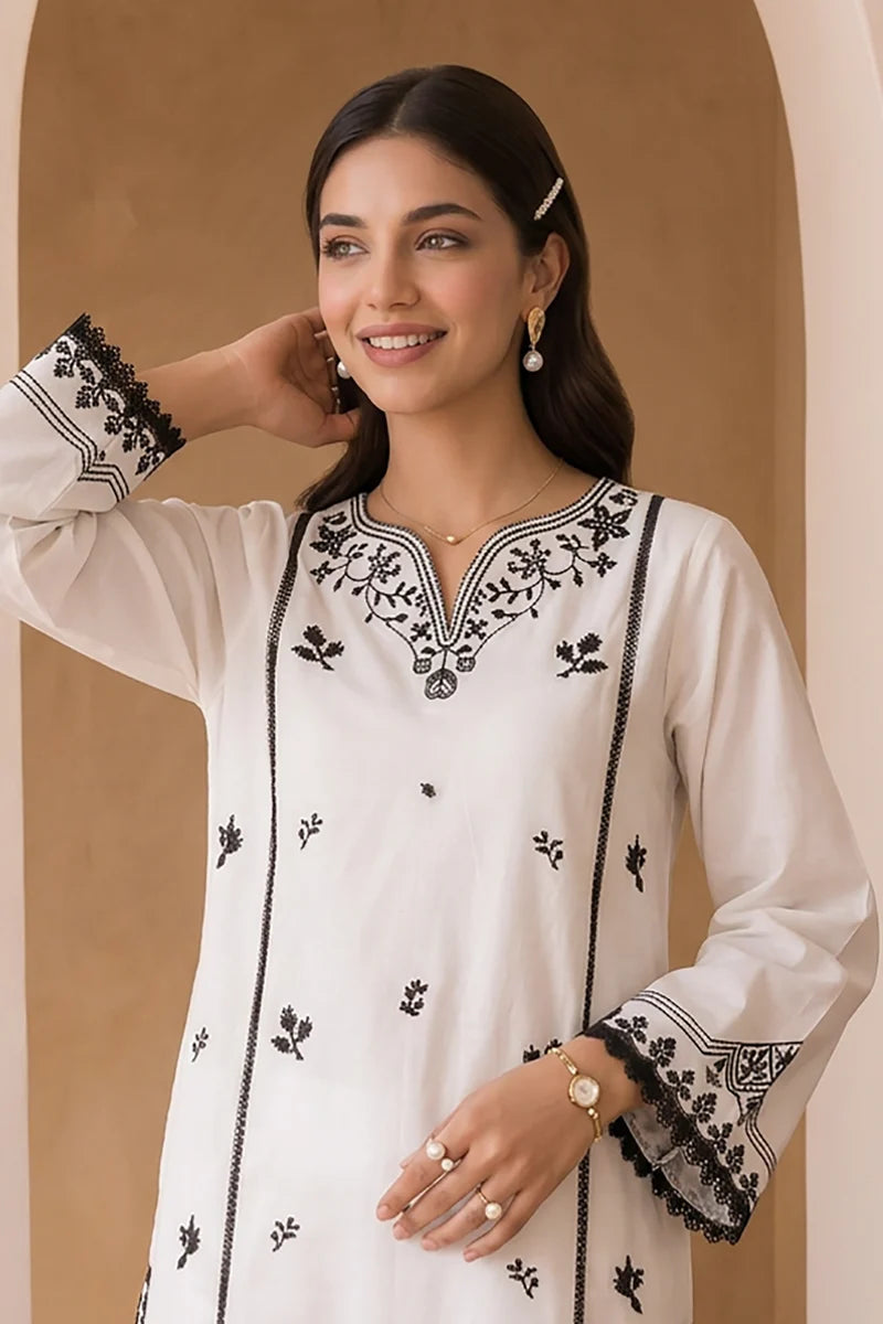 ZELLBURY | Embroidered Cotton 2PC Shirt Shalwar 0021