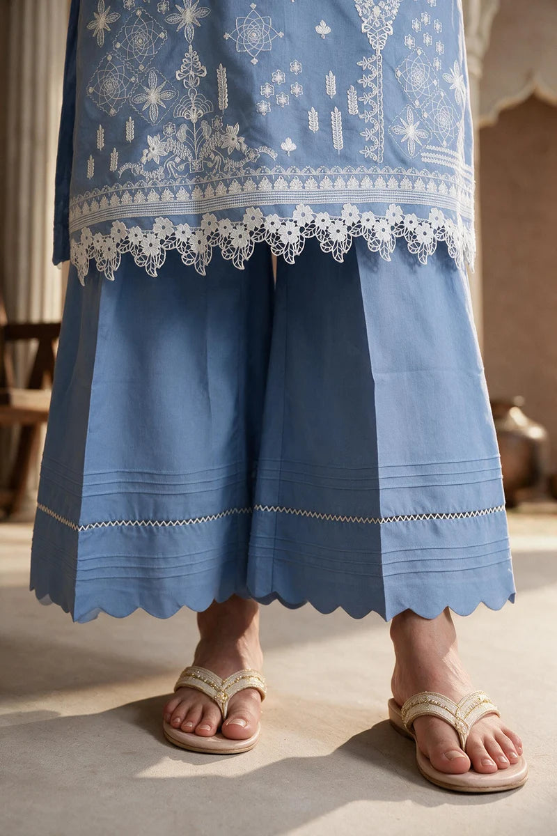 ZELLBURY | Embroidered Cotton 3PC 0062