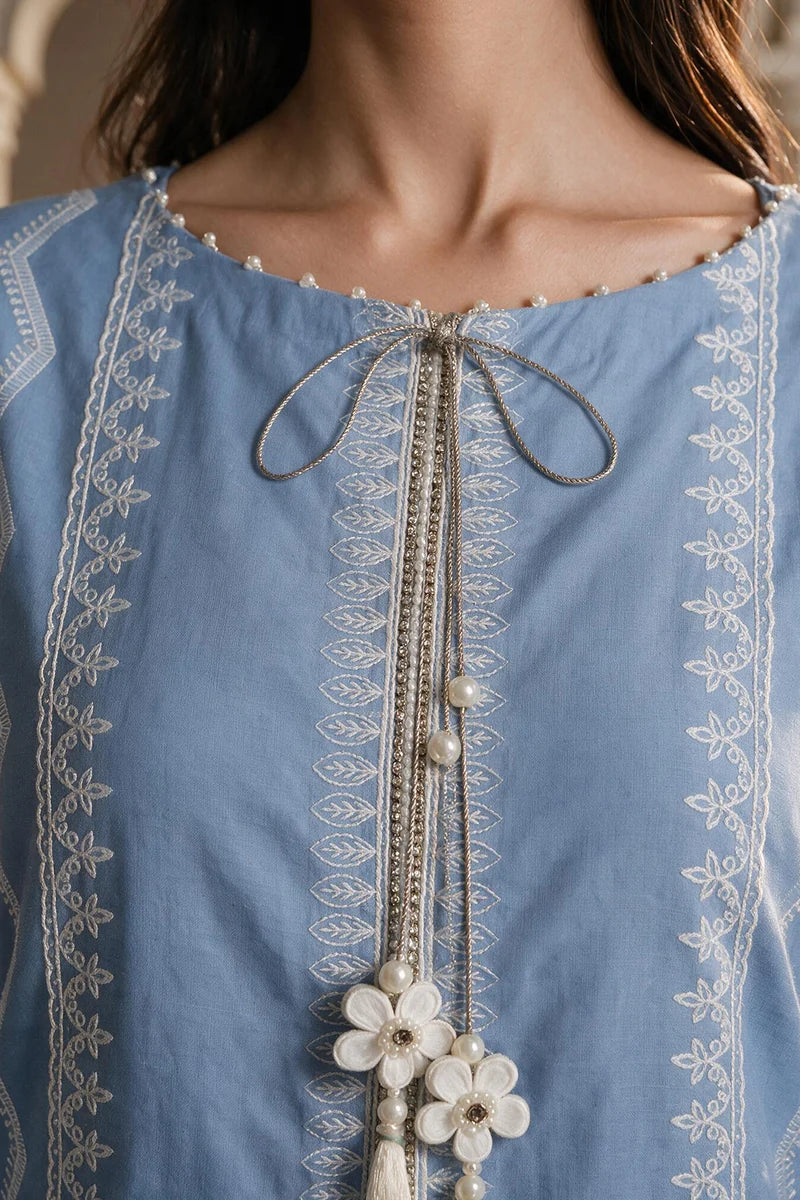 ZELLBURY | Embroidered Cotton 3PC 0062