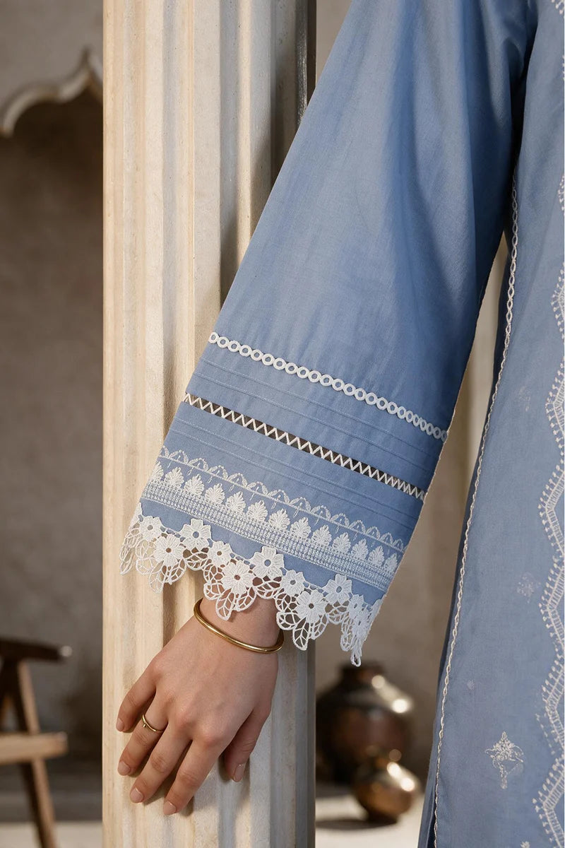 ZELLBURY | Embroidered Cotton 3PC 0062