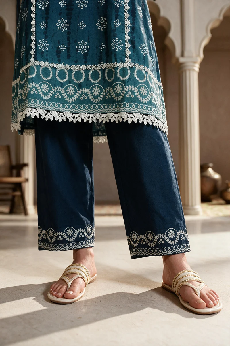 ZELLBURY | Printed Cotton 2PC Shirt Dupatta 0002